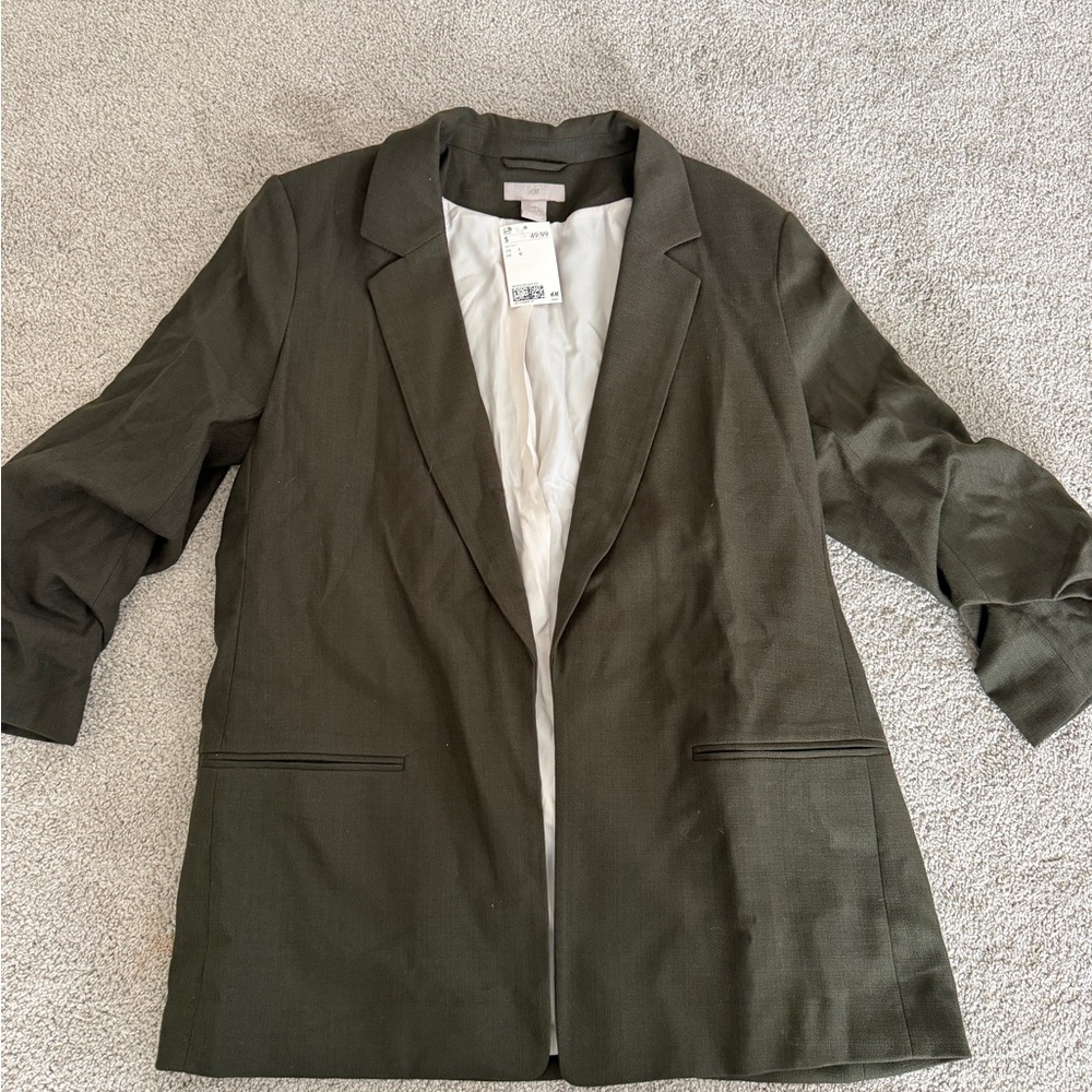 NWT H&M Dark Green Women's Blazer